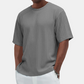 Men's Casual Versatile Textured Crew Neck T-Shirt