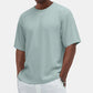 Men's Casual Versatile Textured Crew Neck T-Shirt