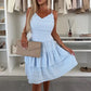 Women’s Spaghetti Strap Tiered Mini Dress