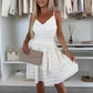 Women’s Spaghetti Strap Tiered Mini Dress