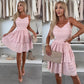 Women’s Spaghetti Strap Tiered Mini Dress