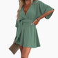 Women's Elegant Short Sleeves Shorts Romper