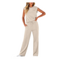 Women's Casual Sleeveless Top and Drawstring Pants 2-Piece Set
