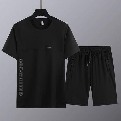 🎁Limited time 50% OFF⏳Men's Short Sleeve Top & Shorts 2-Piece Set
