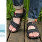 Men's Summer Breathable Sandals with Adjustable Strap
