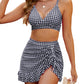 🔥LAST WEEK SALE 50% OFF💥Gingham High Waisted Tummy Control Bikini Sets👙