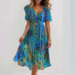 🔥49% OFF Sale✨Special Blue Short Sleeve Midi Dress