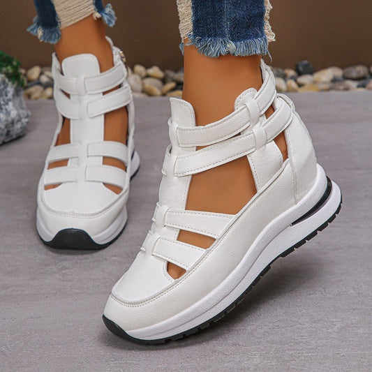 🏖️Summer Hot Sale 49% OFF🌼Women's Fashion Breathable Wedge Sandals with Side Zipper Closure