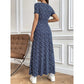 Women's Casual V-Neck Floral Maxi Dress