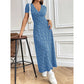Women's Casual V-Neck Floral Maxi Dress