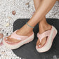 📢📢50% OFF !!!⏰Women's Summer Color-Block Soft Platform Flip Flops