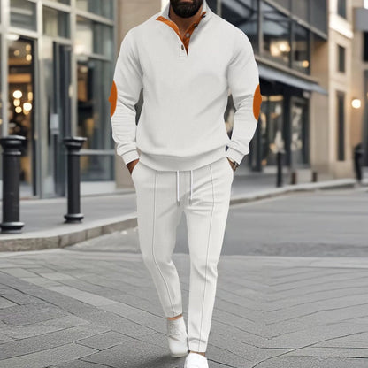 🎁 Hot Sale 49% OFF 🔥Men's Knit Half-Zip Casual Sweatshirt & Pants Set