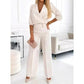 🌸New Arrival 50%OFF💖 Women's Fashion V-Neck Top and Pants Set