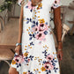 ✨2025 Hot Sale⌛Women’s Elegant Floral Print V-Neck Long Dress
