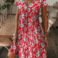 ✨2025 Hot Sale⌛Women’s Elegant Floral Print V-Neck Long Dress