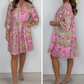 Women's Paisley Print Pink Mini Dress