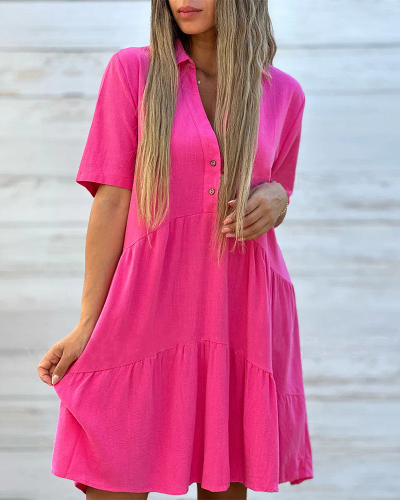 🌿☀️ LIMITED TIME 50% OFF! 👗Cotton-Linen A-Line Dress – Breathable & Lightweight – Stay Cool All Summer.