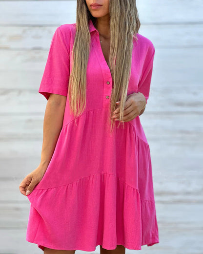 🌿☀️ LIMITED TIME 50% OFF! 👗Cotton-Linen A-Line Dress – Breathable & Lightweight – Stay Cool All Summer.