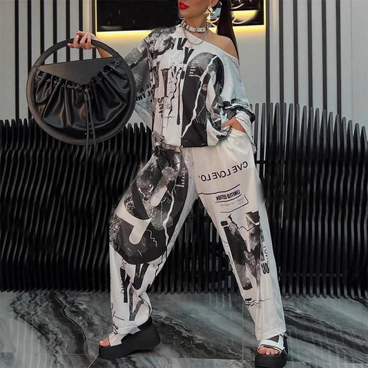 Fashion Top Pants 2-Piece Set