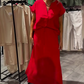 Women's Solid Color V-Neck Top and Skirt 2-Piece Set for Summer