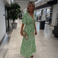 V-Neck Printed Loose-Fit Dress