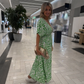 V-Neck Printed Loose-Fit Dress