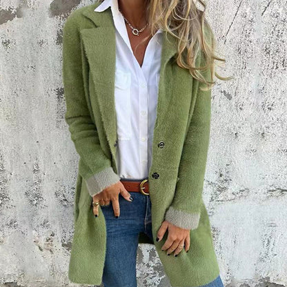 Women's Classic Mid-Length Elegant Coat