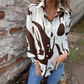 Women's Artistic Print Loose Shirt