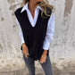 Women's Casual V-Neck Knit Sweater Vest