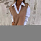 Women's Casual V-Neck Knit Sweater Vest
