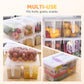 Transparent Food Storage Container with Lid