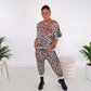 🔥👚👖【S-5XL】 Women's Chic Leopard Print Co-ord Set – Versatile for Daily & Party Looks