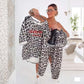 🔥👚👖【S-5XL】 Women's Chic Leopard Print Co-ord Set – Versatile for Daily & Party Looks