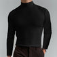 Mens High Neck Slim Fit Long Sleeve T-shirt（50% OFF）