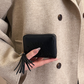Women's Zipper Credit Card Wallet with Keychain