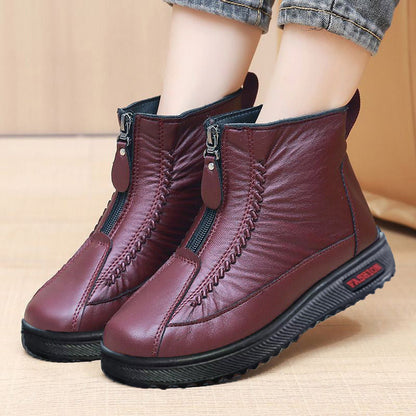 👢 50% OFF LIMITED TIME! ✨ Women's Winter Ankle Boots - Thermal Insulated & Water-Resistant with Side Zipper for Easy On/Off ❄️🛍️