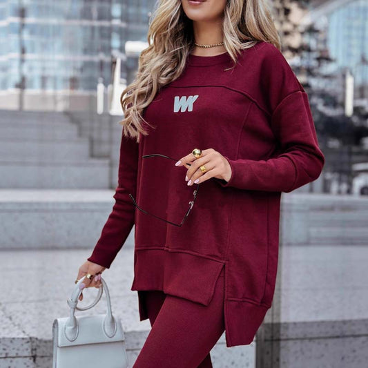 Women's Casual Sweatshirt and Leggings Set