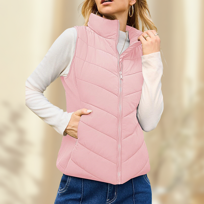 Women's Warm Stand Collar Vest | Casual Daily Layering Essential ✨