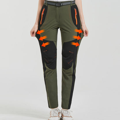 🔥👖 מכנסי טיולים חמים, עמידים ברוח ובמים, עם מותניים אלסטיות