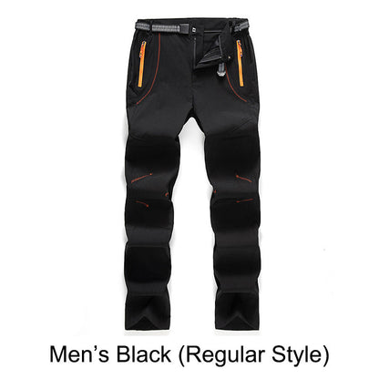 🔥👖 מכנסי טיולים חמים, עמידים ברוח ובמים, עם מותניים אלסטיות