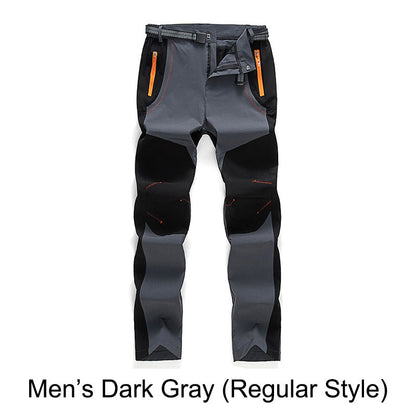 🔥👖 מכנסי טיולים חמים, עמידים ברוח ובמים, עם מותניים אלסטיות