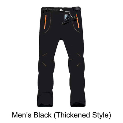 🔥👖 מכנסי טיולים חמים, עמידים ברוח ובמים, עם מותניים אלסטיות