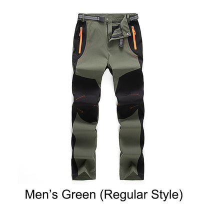 🔥👖 מכנסי טיולים חמים, עמידים ברוח ובמים, עם מותניים אלסטיות