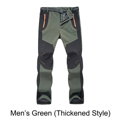 🔥👖 מכנסי טיולים חמים, עמידים ברוח ובמים, עם מותניים אלסטיות