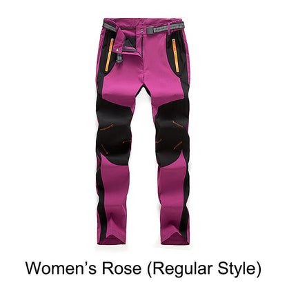 🔥👖 מכנסי טיולים חמים, עמידים ברוח ובמים, עם מותניים אלסטיות