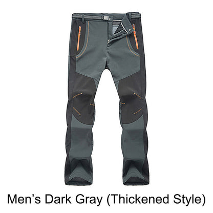 🔥👖 מכנסי טיולים חמים, עמידים ברוח ובמים, עם מותניים אלסטיות