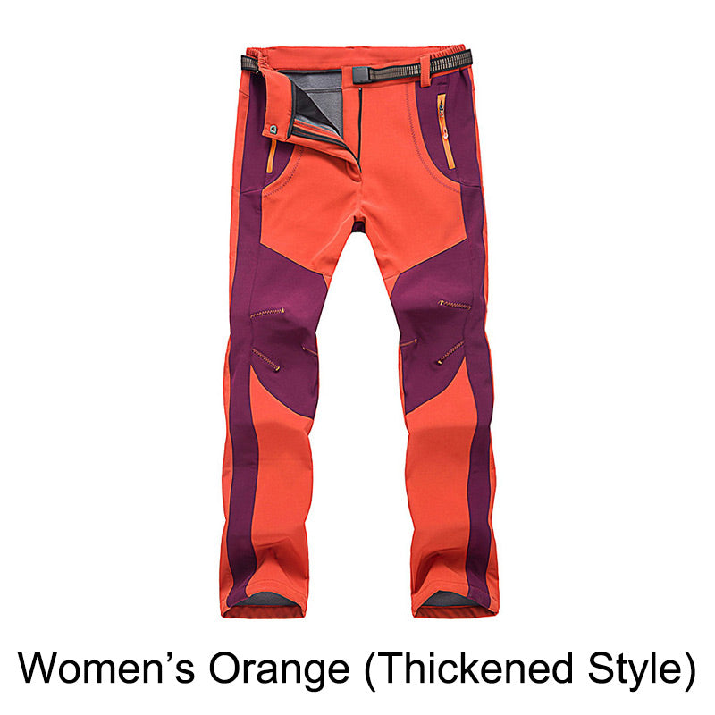 🔥👖 מכנסי טיולים חמים, עמידים ברוח ובמים, עם מותניים אלסטיות