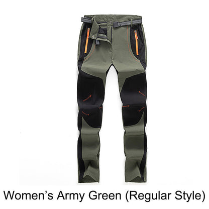 🔥👖 מכנסי טיולים חמים, עמידים ברוח ובמים, עם מותניים אלסטיות