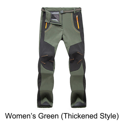 🔥👖 מכנסי טיולים חמים, עמידים ברוח ובמים, עם מותניים אלסטיות