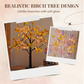 LED Butterfly Birch Tree Light